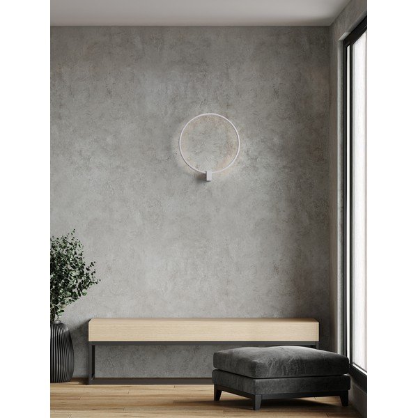 Aluminiowy kinkiet LED ze ściemniaczem w matowym białym kolorze Cercio – Nova Luce-image-1