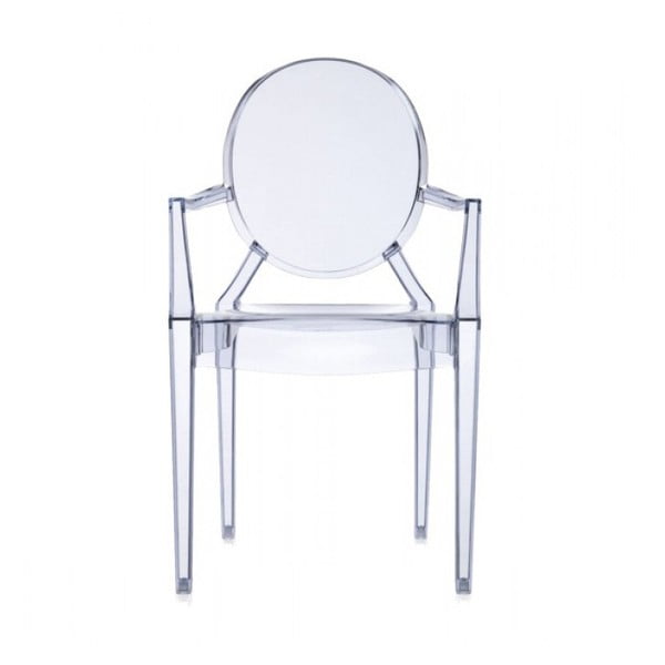 Krzesło Kartell Louis Ghost, jasnoniebieskiej