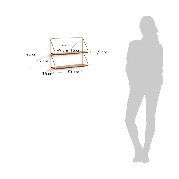 Jasnobrązowa półka Kave Home Catrina-image-3