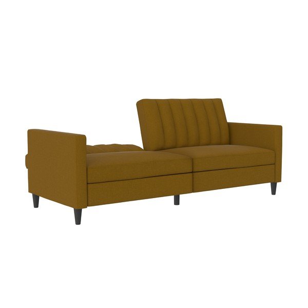 Żółta rozkładana sofa 86 cm Celine – Støraa-image-2