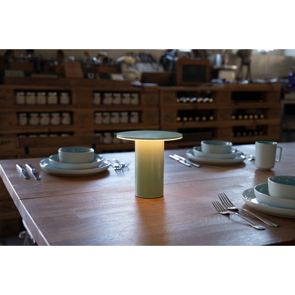 Zielona lampa stołowa LED ze ściemniaczem (wysokość 18 cm) Fungo – Remember-image-3