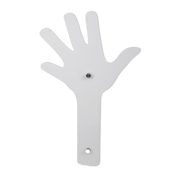 Biały wieszak ścienny Mauro Ferretti Finger Bianco, 26x40 cm