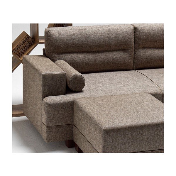 Brązowa sofa z podnóżkiem Balcab Home Ivett-image-3
