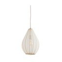 Beżowa lampa wisząca z tekstylnym kloszem ø 28 cm Itela – Light & Living