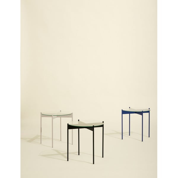 Okrągły stolik ze szklanym blatem ø 45 cm Beam – Hübsch-image-1