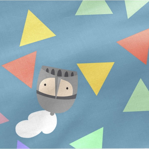 Elastyczne bawełniane prześcieradło Mr. Fox Knight, 70x140 cm-image-4