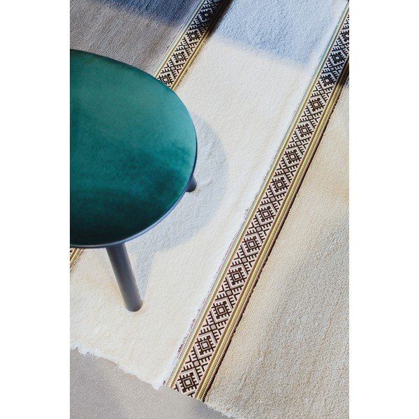 Zielono-czarny aksamitny podnóżek EMKO Naïve-image-3