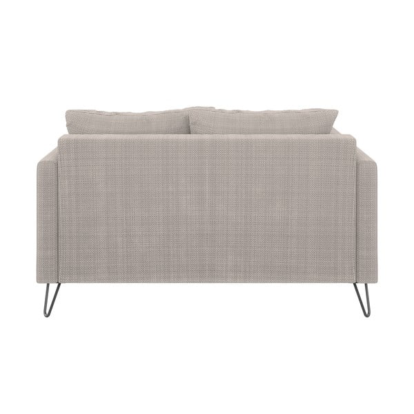 Jasnobrązowa sofa  z tkaniny szenilowej 140 cm Freya – Ropez-image-2