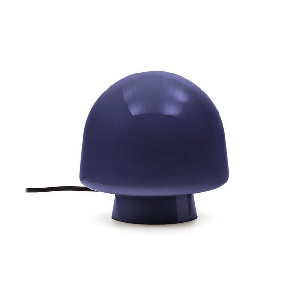 Ciemnoniebieska lampa stołowa ze szklanym kloszem (wysokość 20 cm) Reig – Kave Home