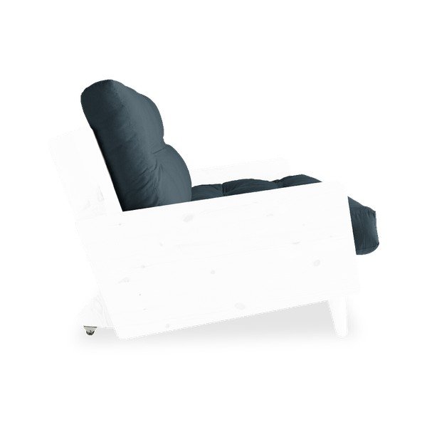 Sofa rozkładana z niebieskim obiciem Karup Design White/Olive Green-image-3