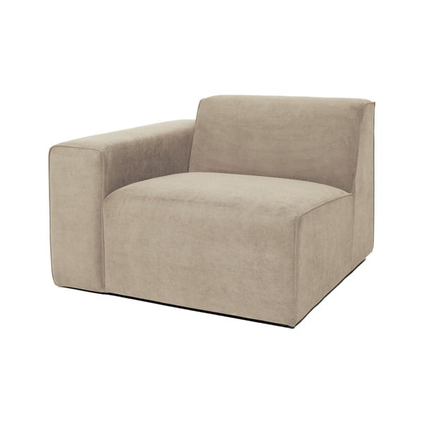 Beżowy końcowy moduł sztruksowej sofy Scandic Sting, 101 cm, lewostronny-image-2