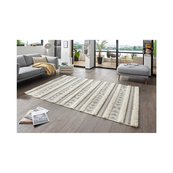Szary dywan Mint Rugs Handira Tribal Stripes, 230x155 cm-image-3