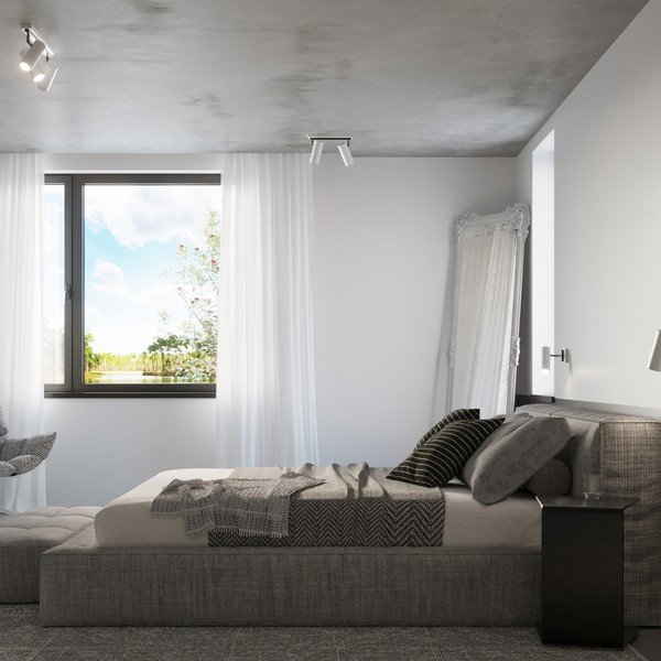 Biała lampa punktowa 8x8 cm Mira – Sollux-image-4