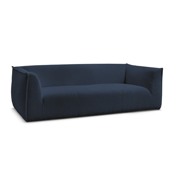 Ciemnoniebieska sofa z materiału bouclé 242 cm Giorgia – Bobochic Paris-image-3