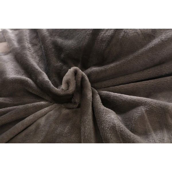 Szara pościel jednoosobowa z mikropluszu 140x200 cm – My House-image-4