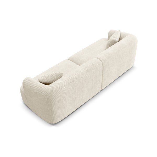 Beżowa sztruksowa sofa 255 cm Campi – Cosmopolitan Design-image-4