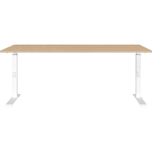Biurko z regulowaną wysokością z blatem w dekorze dębu 80x180 cm Downey – Germania-image-1