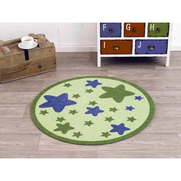 Zielony dywan dziecięcy Zala Living Star, ⌀ 100 cm-image-1