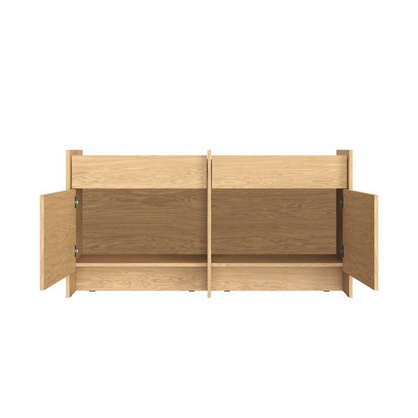 Komoda w dekorze dębu w naturalnym kolorze 146x76x51 cm Hido – noo.ma-image-3