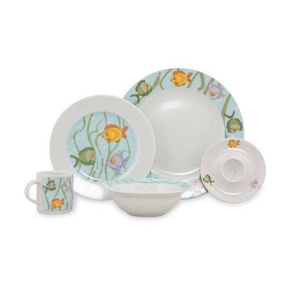 5-częściowy porcelanowy zestaw naczyń dla dzieci Kütahya Porselen Sea World
