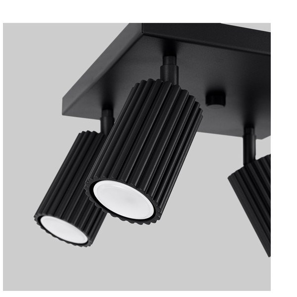 Czarna metalowa lampa punktowa ø 6,5 cm Gleam – Sollux-image-4