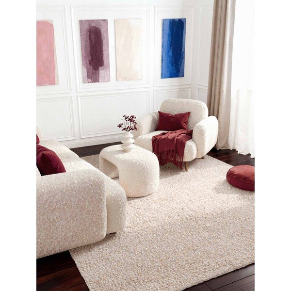 Kremowy dywan z materiału bouclé tkany ręcznie 160x230 cm Notting Hill Portobello – Ted Baker-image-1