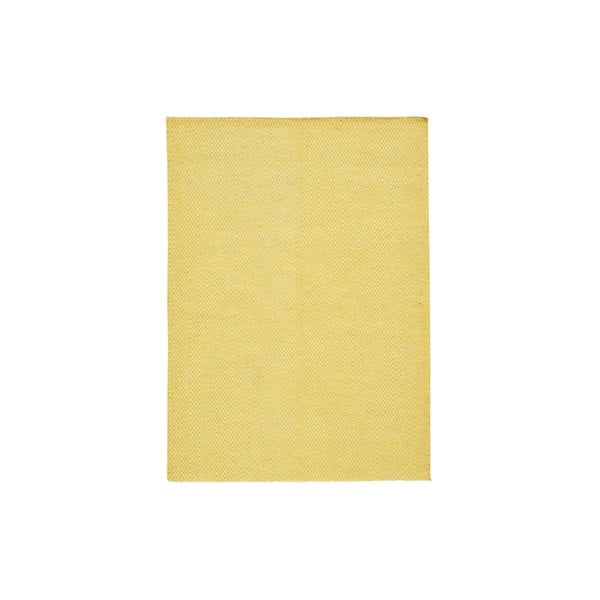 Ręcznie tkany dywan Yellow Zigzag Kilim, 160x230 cm