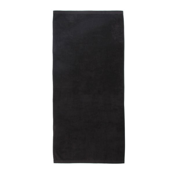 Czarny ręcznik Artex Alpha, 70x140 cm