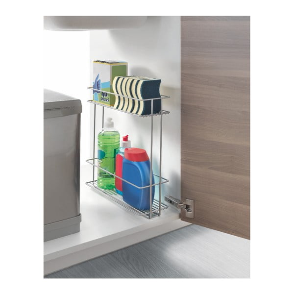 Wysuwany regał na przyprawy z 2 półkami Metaltex In Out-image-2