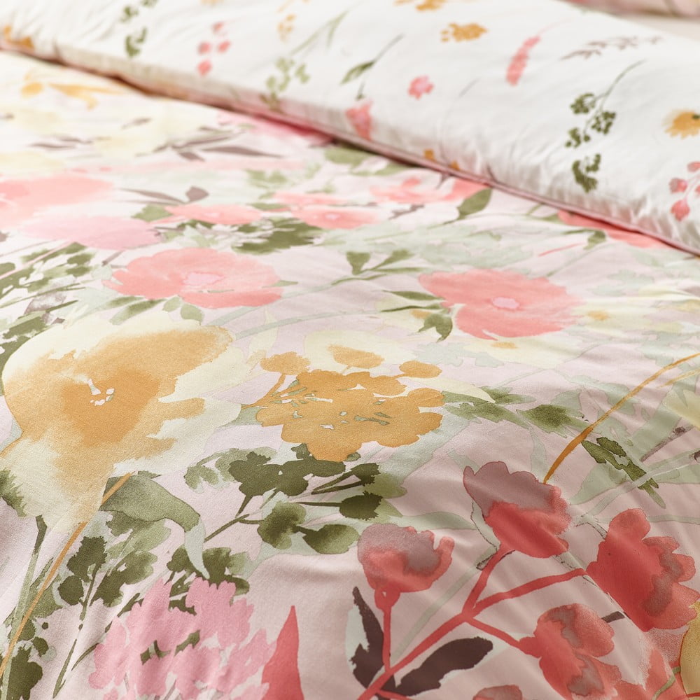 Różowa pościel dwuosobowa 230x220 cm Countryside Floral – Catherine Lansfield (zdjęcie 5)