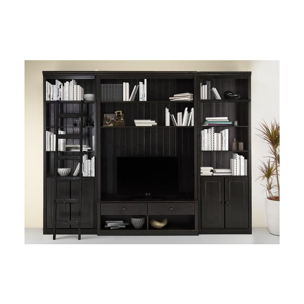 Brązowy zestaw pod TV z litego drewna sosnowego 288x223 cm Anita – Støraa-image-1