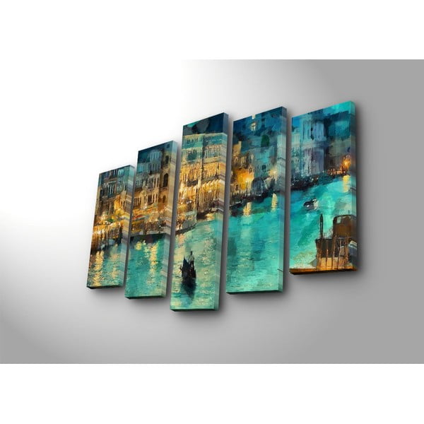 Obrazy zestaw 5 szt. Venice – Wallity-image-2