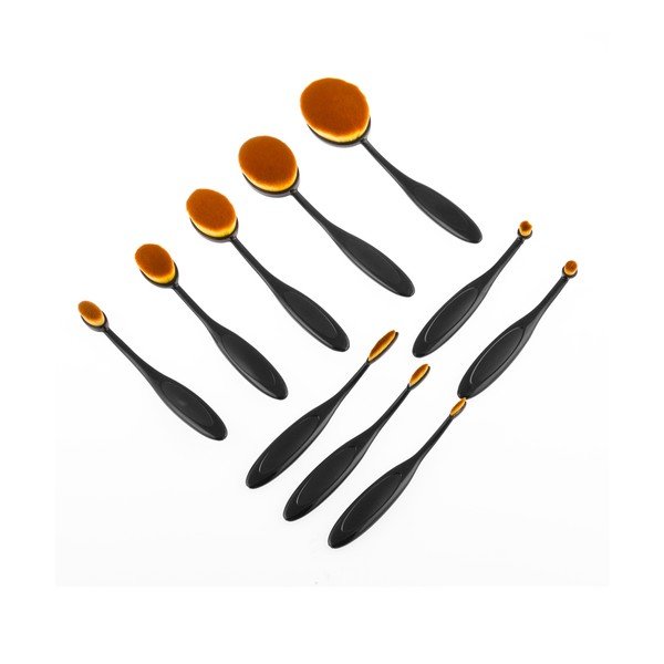 Komplet 11 owalnych pędzli kosmetycznych w pudełku InnovaGoods-image-3