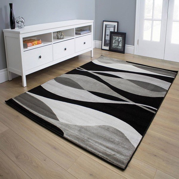 Szaro-czarny dywan Webtappeti Manhattan Hudson, 120x170 cm-image-1