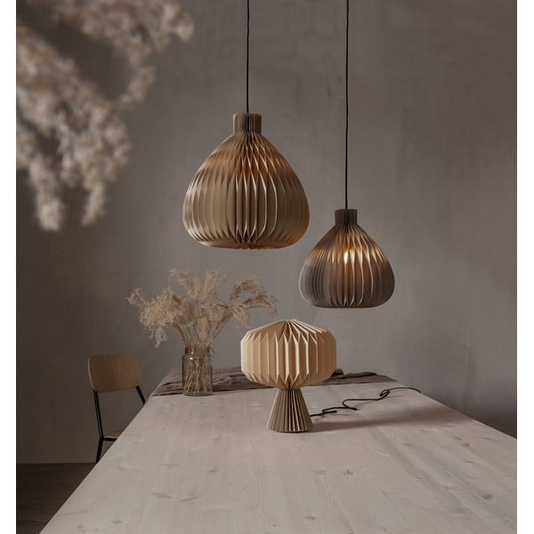 Jasnobrązowy abażur ø 38 cm Honeycomb – Star Trading-image-3