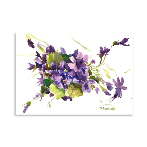 Plakat Violet Flowers (projekt Suren Nersisyan)