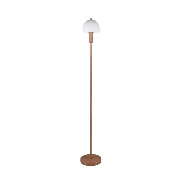 Lampa stojąca w kolorze brązu ze szklanym kloszem (wysokość 120 cm) Glenn – Trio