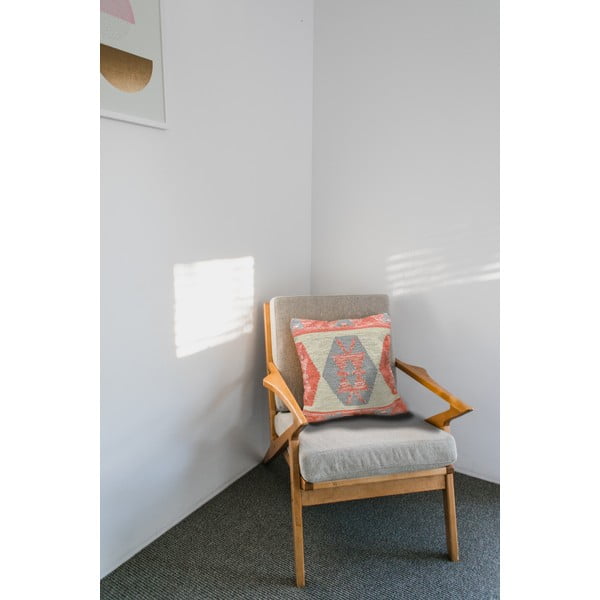 Poduszka zewnętrzna z tworzywa z recyklingu Green Decore Terracotta, 45x45 cm-image-3