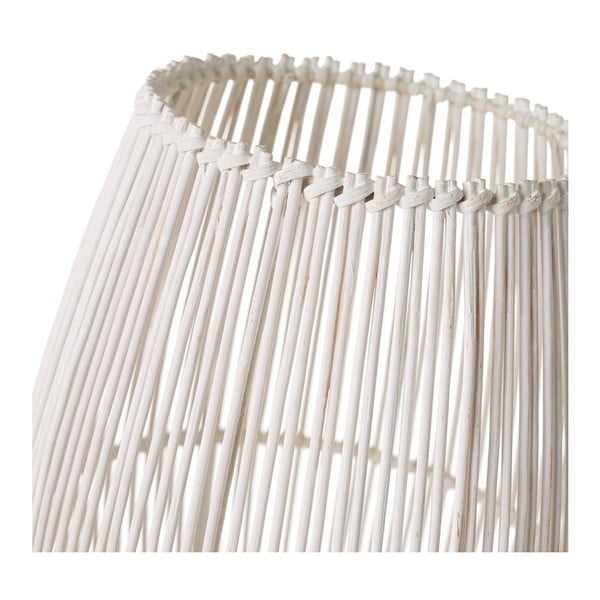 Biała bambusowa lampa stołowa (wys. 29 cm) – Casa Selección-image-2