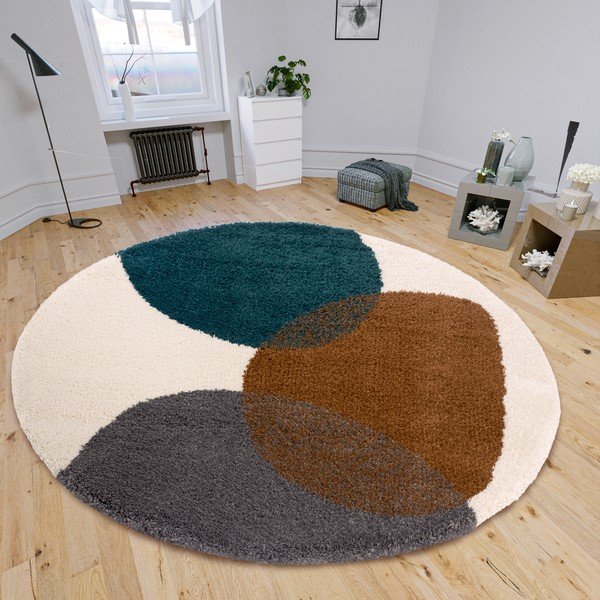 Brązowy okrągły dywan ø 160 cm Arti – Hanse Home-image-1