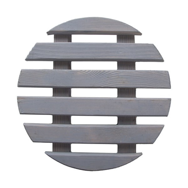 Drewniany kwietnik na kółkach ø 29 cm (wysokość 8 cm) Indoor – Esschert Design-image-3