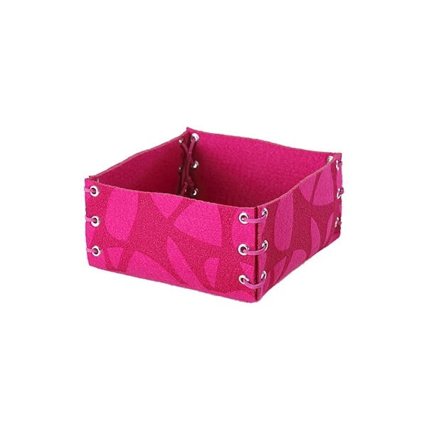 Filcowe pudełko, 25x10 cm, różowe