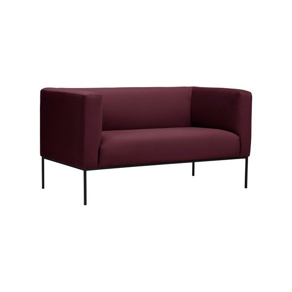 Burgundowa sofa 2-osobowa Windsor & Co Sofas Neptune-image-1