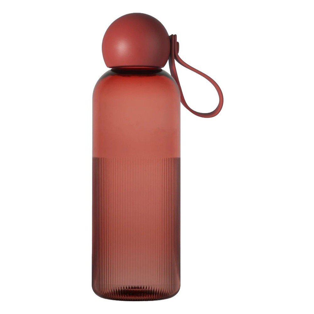 Bordowa podróżna butelka z plastiku z recyklingu 600 ml Ture – Sagaform