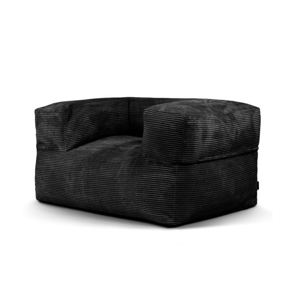 Czarny sztruksowy worek do siedzenia MooG – SLOWDOWN