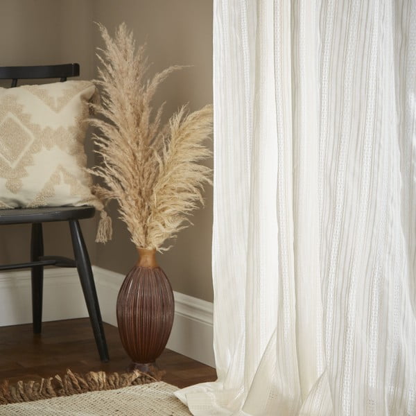 Biała firanka z woalu 140x183 cm Zofia Broderie Anglaise – Pineapple Elephant-image-3