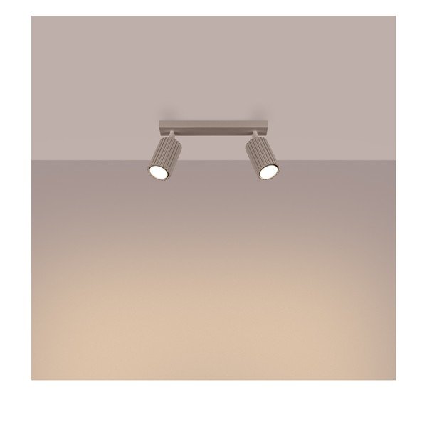 Szarobrązowa metalowa lampa punktowa 6,5x30 cm Gleam – Sollux-image-1