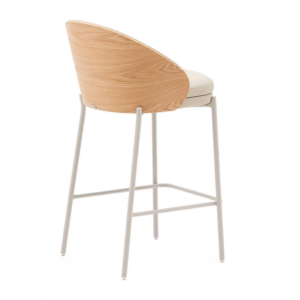 Beżowo-naturalny hoker (wysokość siedziska 65 cm) Eamy – Kave Home (zdjęcie 4)