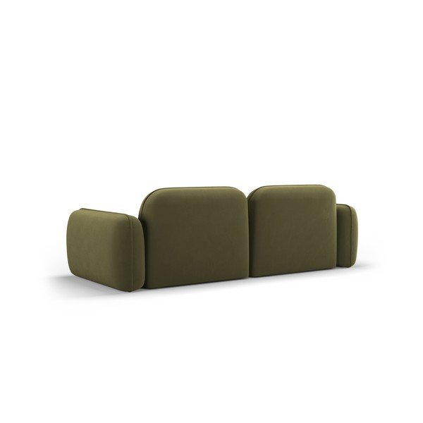Zielona aksamitna sofa 230 cm Audrey – Interieurs 86-image-3