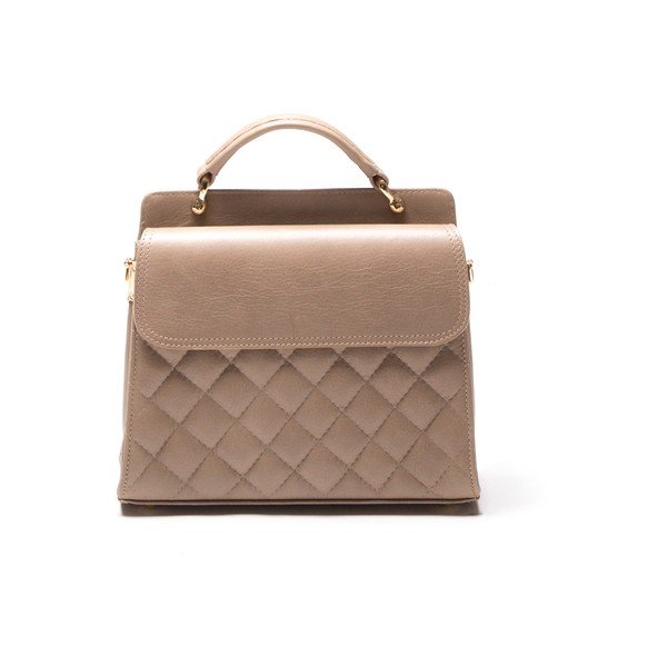 Torebka skórzana Quilted Fango-image-1